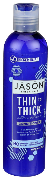 Jason Natural Products Thin To Thick Extra Volume Conditioner 8 Fl Oz