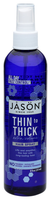 Jason Natural Products Thin To Thick Extra Volume Hair Spray 8 Oz