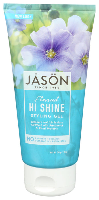 Jason Natural Products  Flaxseed Hi Shine Styling Gel  1 Each  6 Oz