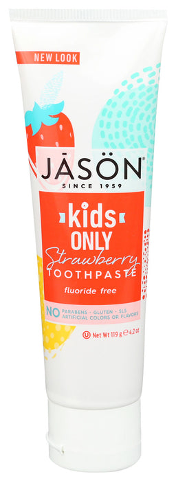 Jason Natural Products  Kids Only Toothpaste Strawberry  1 Each  4.2 Oz