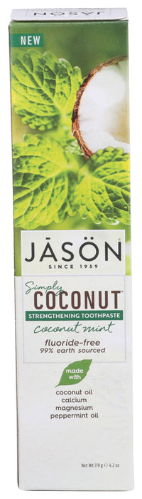 Jason Natural Products  Strengthening Toothpaste Coconut Mint  1 Each  4.2 Oz