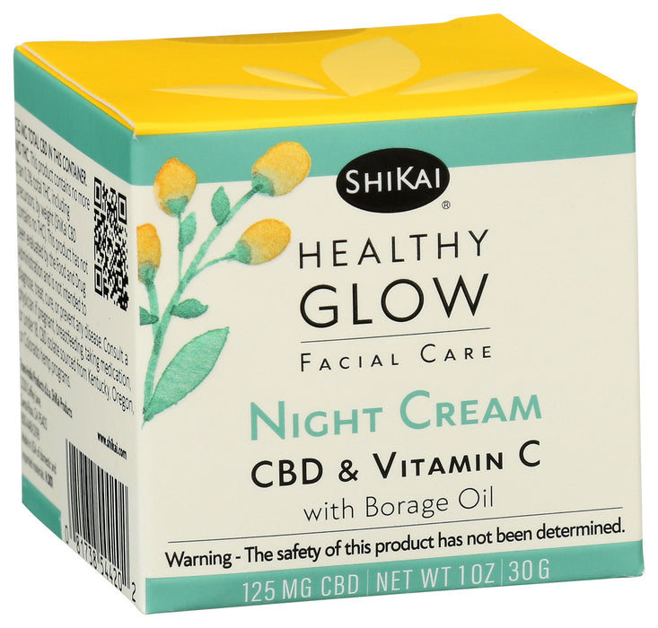 Shikai  Healthy Glow Night Cream Borage Oil  1 Each  1 Oz