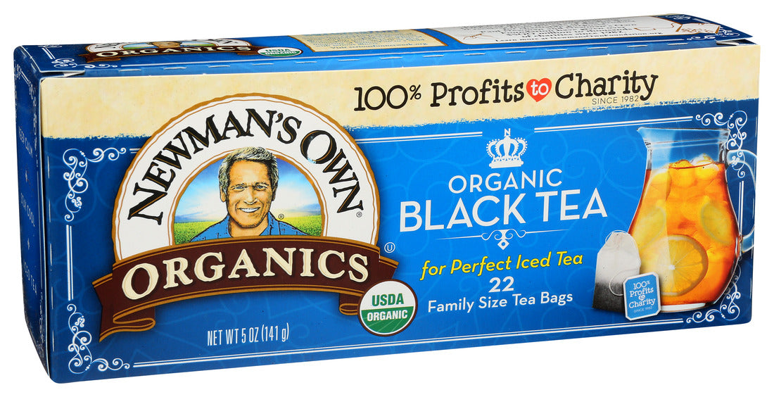 Newman'S Own  Organic Black Tea Family Size   22 Bag