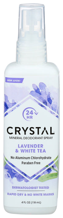 Crystal  Mineral Deodorant Spray Lavender And White Tea  1 Each  4 Fl