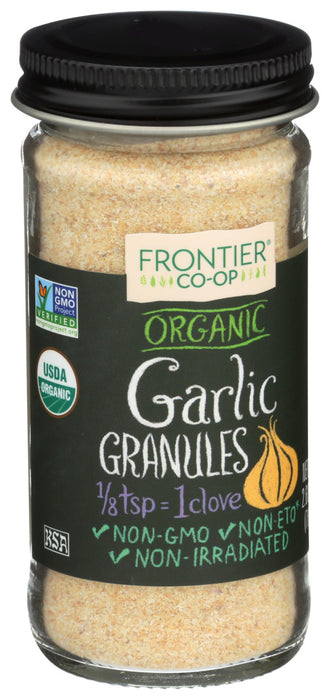 Frontier Nat Prod Co-Op  Garlic Organic Granules  1 Each  2.7 Oz