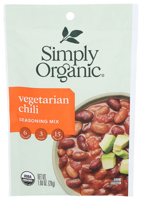 Simply Organic  Seasoning Mix Vegetarian Chili  1 Oz