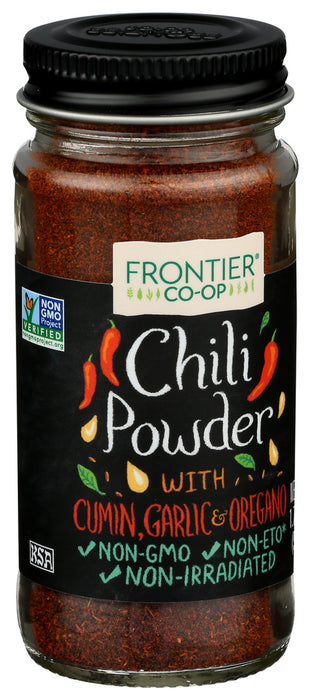 Frontier Nat Prod Co-Op  Chili Powder No Salt With Cumin Garlic & Oregano  1 Each  1.76 Oz