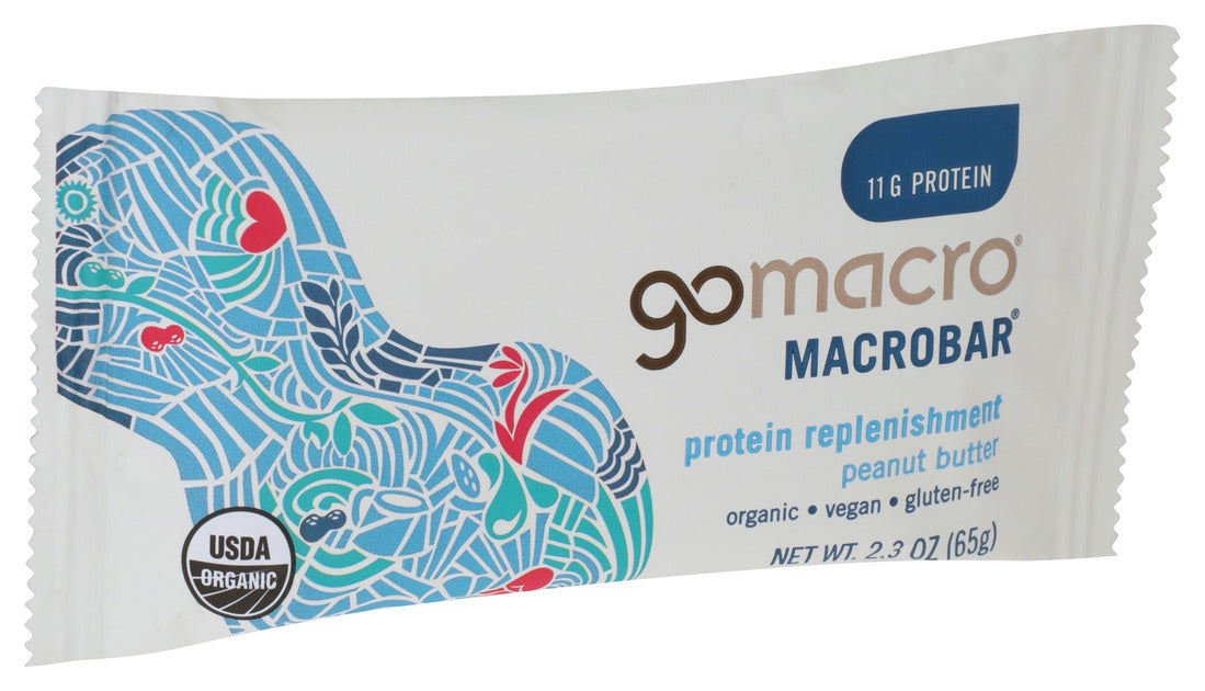 Gomacro Organic Replenishment Macrobar Peanut Protein 2.3 Oz — Mega ...