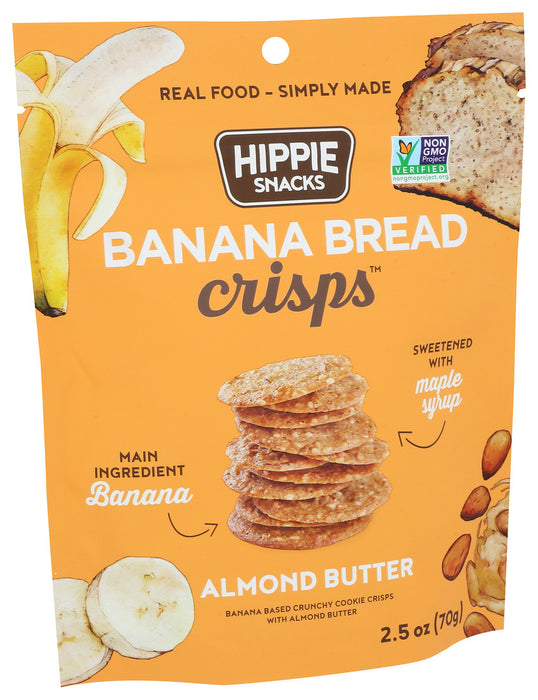 Hippie Snacks  Almond Butter Banana Bread Crisp  2.5 Oz