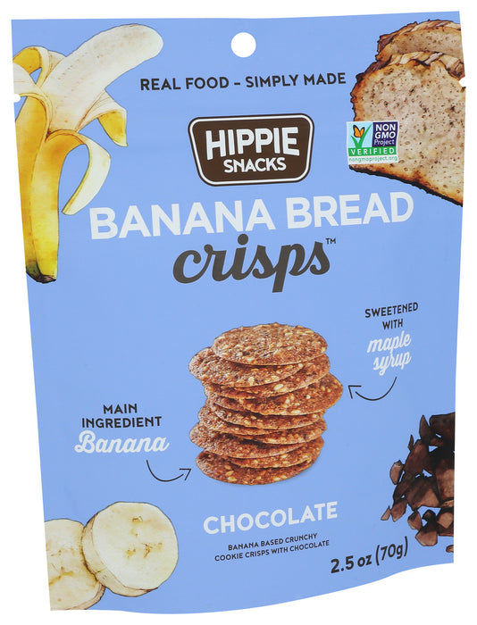 Hippie Snacks  Chocolate Banana Bread Crisps  2.5 Oz