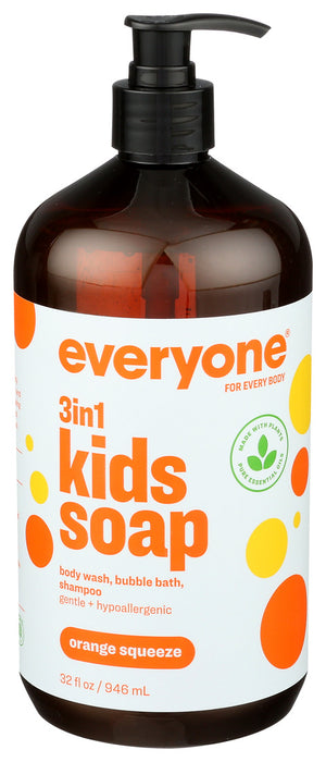 Everyone  Soap For Kids Orange Squeeze  1 Each  32 Oz