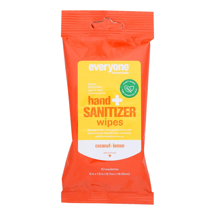 Everyone  Hand Sntzr Wps Coconut Lemon 15 Ct