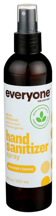 Everyone coconut and lemon hand sanitizer spray 8 Oz