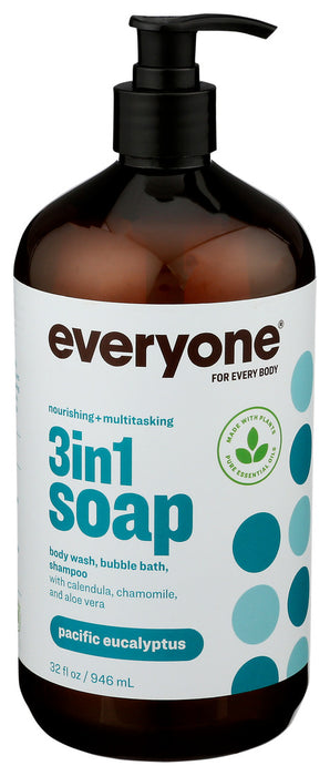 Everyone  Soap 3 In 1 Pacific Eucalyptus  1 Each  32 Oz