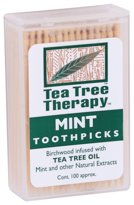 Tea Tree Therapy  Toothpicks 100 Toothpicks  100 Ct