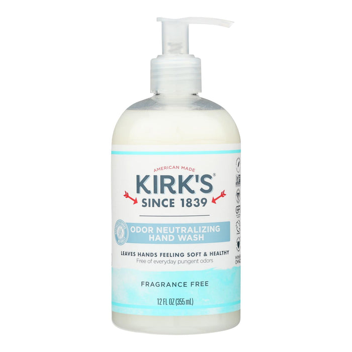 Kirk`S  Odor Neutralizer Hand Soap Fragrance Free  1 Each  12 Oz