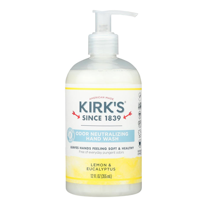 Kirk`S  Odor Neutralizer Hand Soap Lemon Eucalyptus  1 Each  12 Oz
