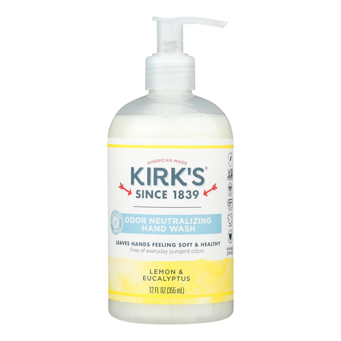 Kirk`S  Odor Neutralizer Hand Soap Lemon Eucalyptus  1 Each  12 Oz