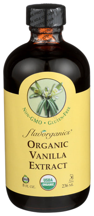 Flavorganics  Organic Vanilla Extract  1 Each  8 Oz