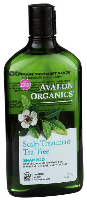 Avalon Organics  Scalp Treatment Tea Tree Shampoo  1 Each  11 Fl Oz.