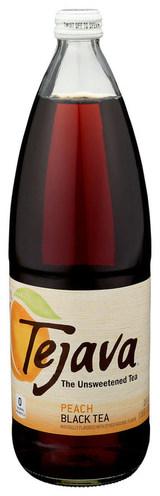 Tejava  Black Peach Unsweetened Tea  1 Lt