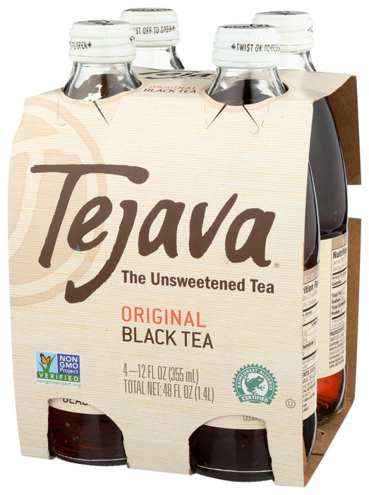 Tejava  Unsweetened Original Black Tea 4 Pack  48 Fl Oz