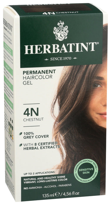 Herbatint  Permanent Haircolour Gel 4N Chestnut  1 Each  4 Oz