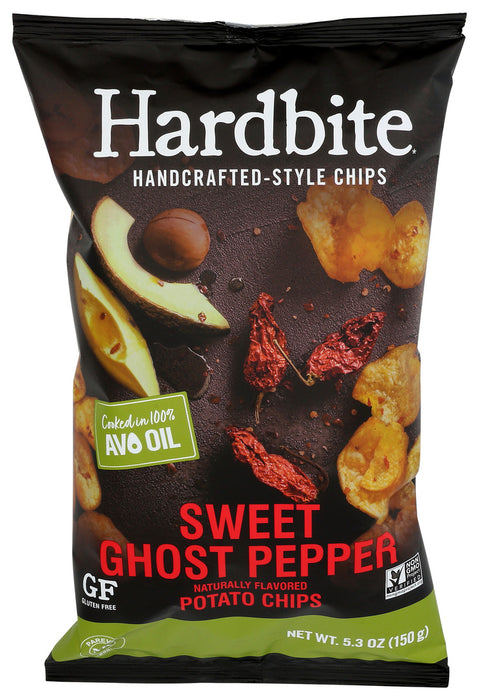 Hardbite  Potato Chip Sweet Ghost Pepper  5.3 Oz