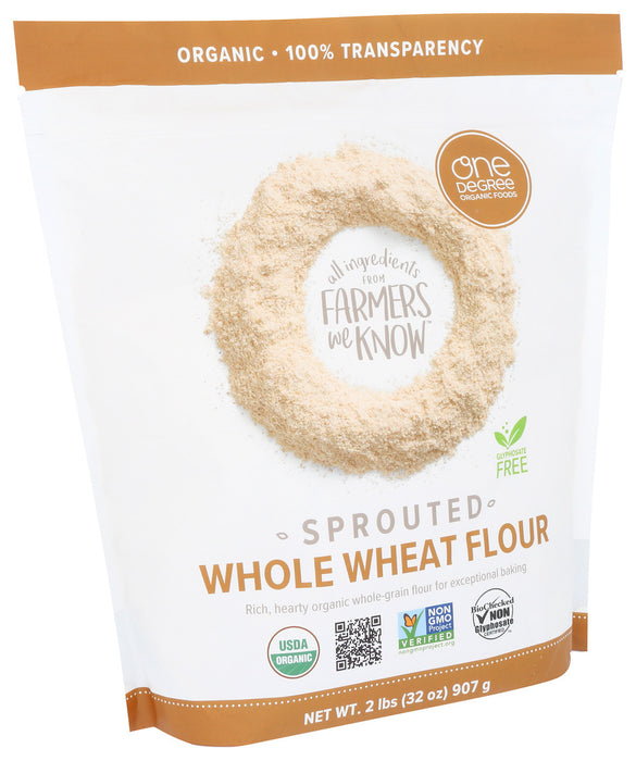 One Degree Organic Foods  Organic Sprouted Whole Wheat Flour   32 Oz