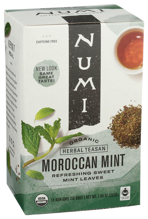 Numi Organic Moroccan Mint Herbal Tea 18 Bag