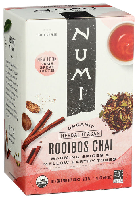 Numi Organic Herbal Rooibos Chai Tea 18 Bag