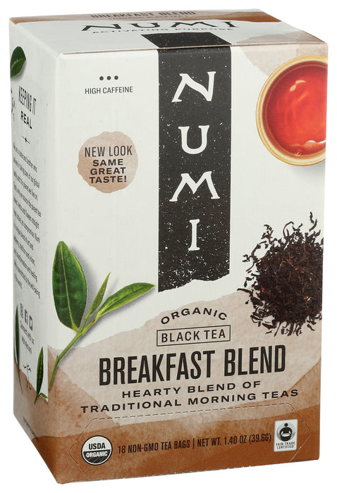 Numi  Organic Black Breakfast Blend Tea   18 Bag