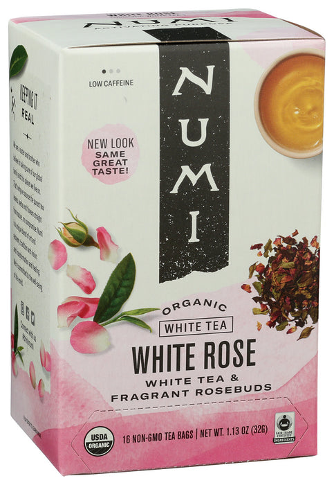 Numi Organic White Rose Herbal Tea 16 Bag