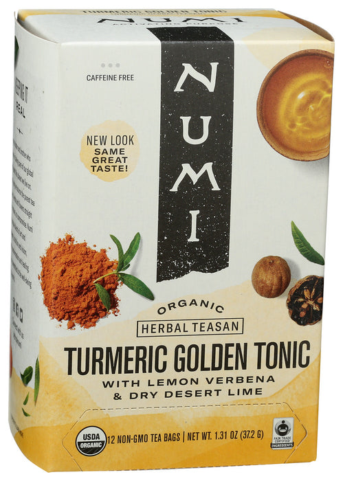 Numi Organic Turmeric Golden Tonic 12 Bag