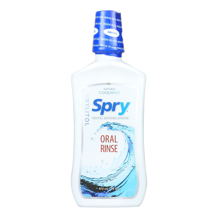 Spry  Natural Xylitol Oral Rinse Cool Mint  1 Each  16 Oz