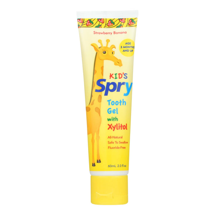 Spry  Kid'S Xylitol Tooth Gel Strawberry Banana  1 Each  2 Oz