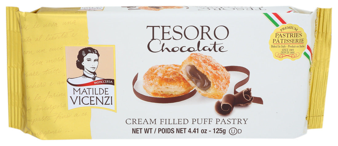 Vicenzi  Tesoro Chocolate Cookies  4.41 Oz