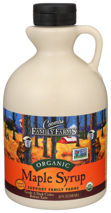 Coombs Family Farms  Organic Grade A Dark Maple Syrup  32 Oz