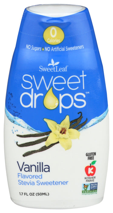 Sweetleaf  Sweet Drops Vanilla Flavored Stevia Sweetener  1 Each  1.7 Oz