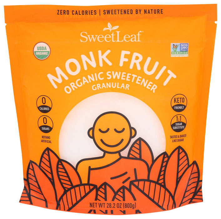 Sweetleaf  Organic Monk Fruit Sweetener Granular  28.2 Oz