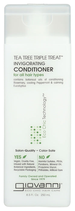 Giovanni  Tea Tree Triple Treat Conditioner  1 Each  8.5 Fl Oz.