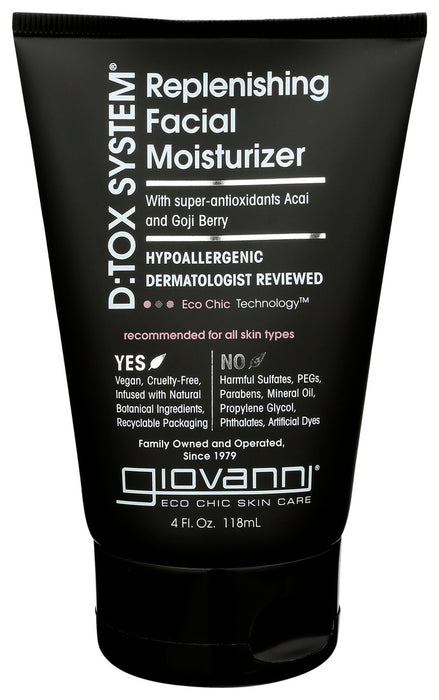 Giovanni D Tox System Replenishing Facial Moisturizer Step 3 4 Oz