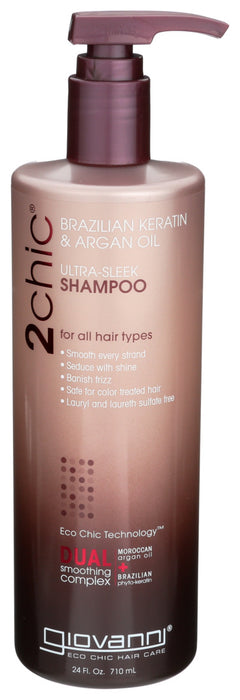 Giovanni  Shampoo 2Chic Keratin And Argan  1 Each  24 Oz