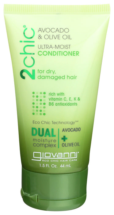 Giovanni  Conditioner 2Chic Ultra Moist Conditioner With Avocado And Olive Oil  1.5 Oz