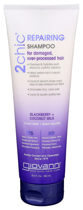 Giovanni  Shampoo 2Chic Ultra Repair Blackberry And Coconut Milk  1 Each  8.5 Oz