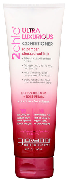 Giovanni  2Chic Conditioner Cherry Blossom And Rose Petals  1 Each  8.5 Oz