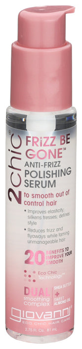 Giovanni  2Chic Frizz Be Gone Serum Shea Butter Almond  1 Each  2.75 Oz