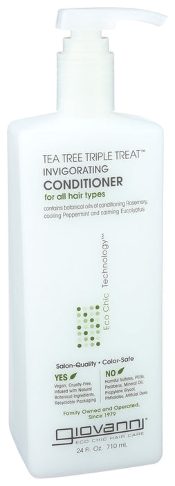 Giovanni  Tea Tree Triple Treat Invigorating Conditioner  1 Each  24 Fl Oz.