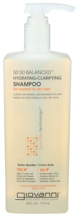 Giovanni  Shampoo 50:50 Balance Hydrating  1 Each  24 Oz