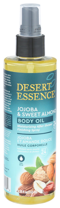 Desert Essence  Jojoba And Sweet Almond Body Oil Spray 8.28 Oz